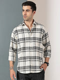 White & Black Checkered Shirt