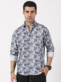Black & Grey Cloud Print Shirt