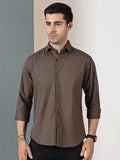 Coffee Brown Double Pocket Shirt