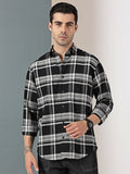 Black Checkered Casual Shirt