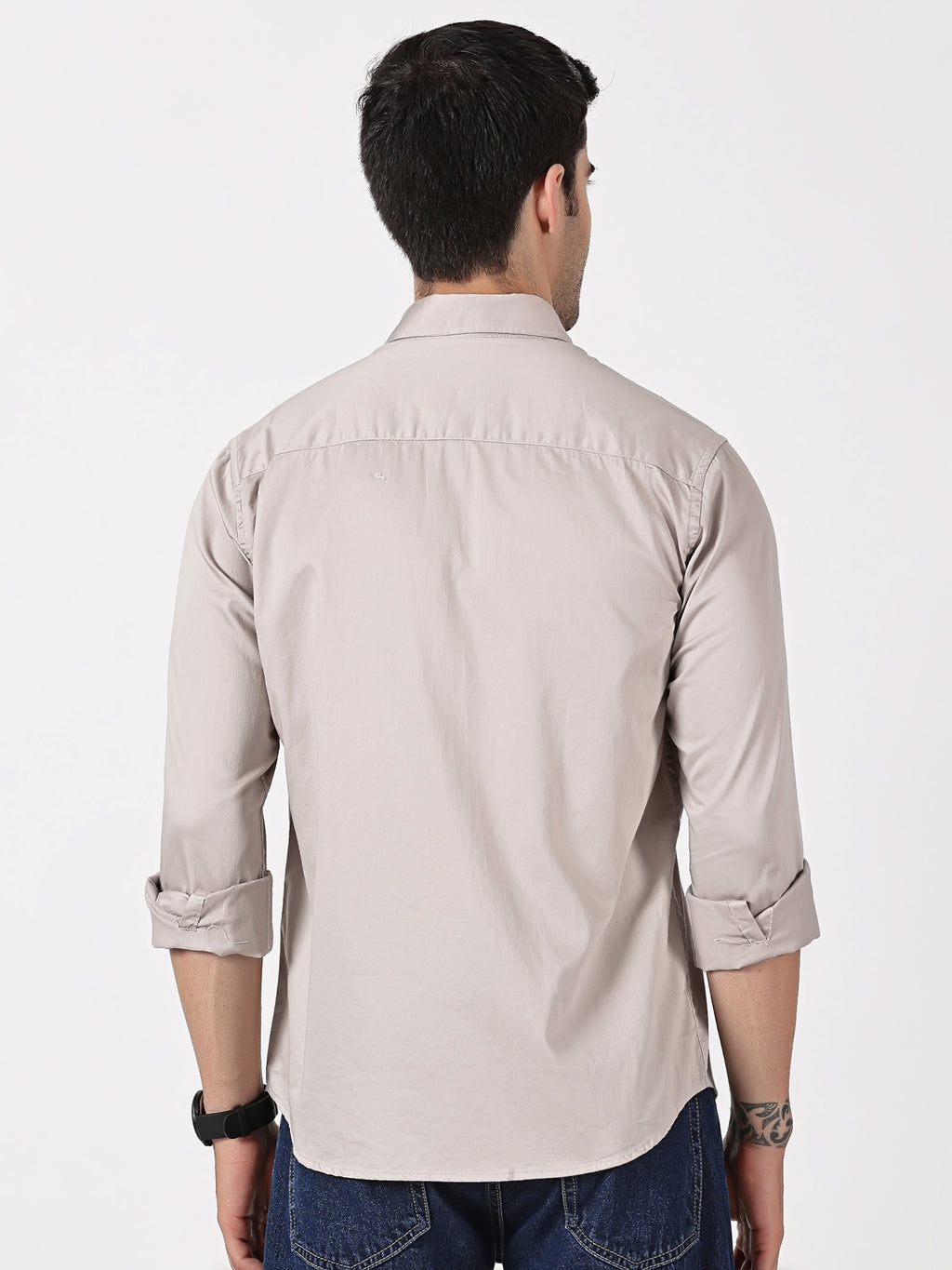 Ash Grey Solid Shirt